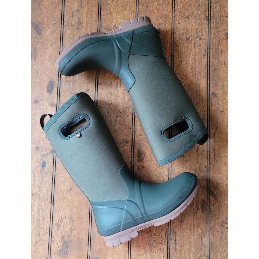 Women's Olive Green BOGS Cameron Tall Rain Boots- Size 8